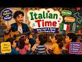 Italian Time 🇮🇹 Learn Italian With Songs | Ciao Ciao Kids Song#italianforbeginners #viralvideo