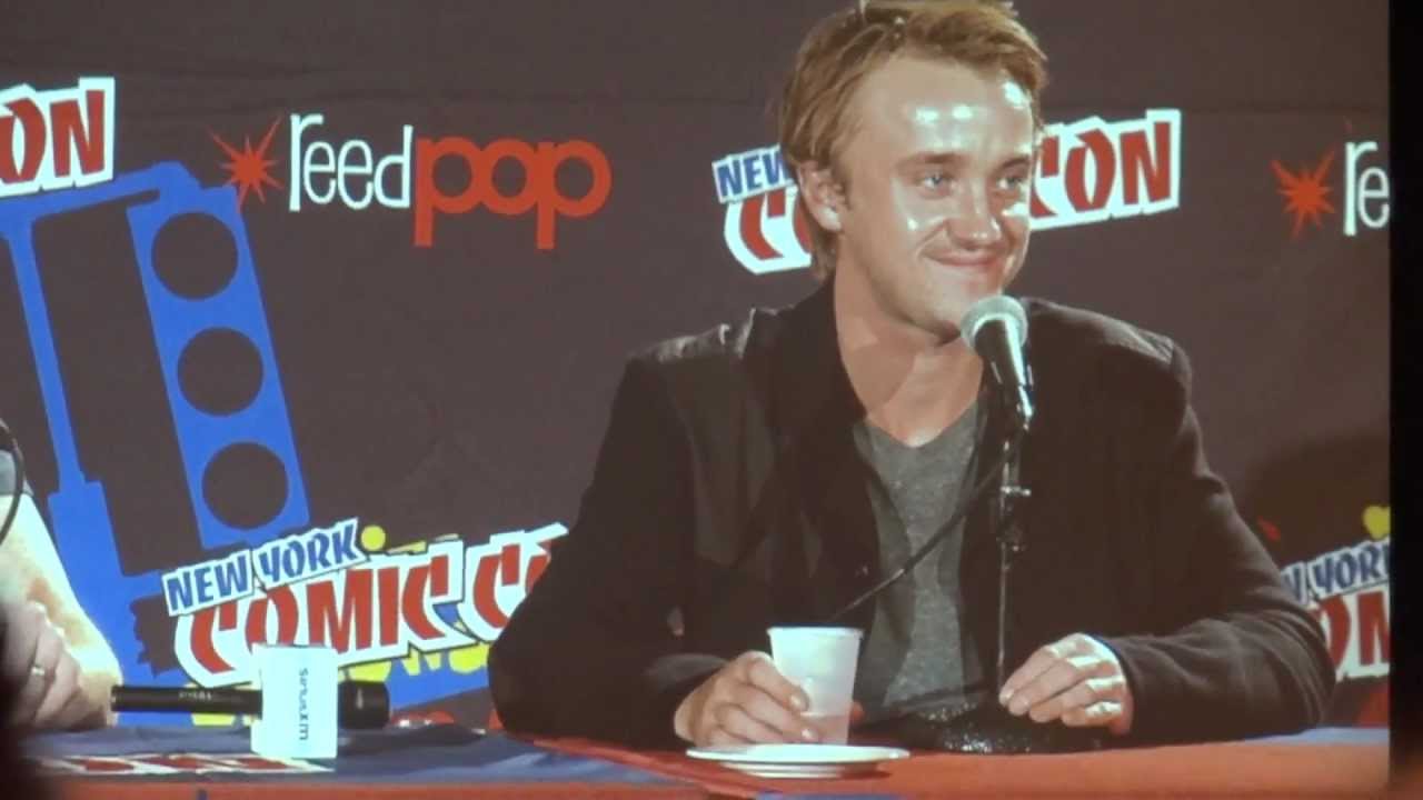 Tom Felton Question Answer FAQ Panel NYCC 2012 Harry Potter Draco Malfoy New York Comic Con