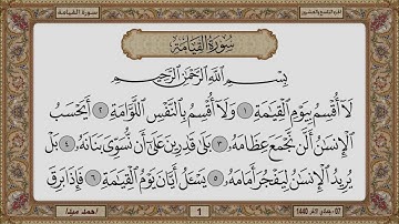 سورة القيامة  بصوت الشيخ حسن صالح 075