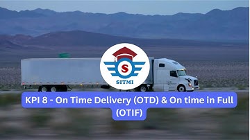 On Time Delivery OTD & On time in Full OTIF in Excel | Supply Chain | Metrics
