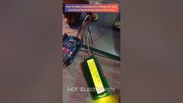 how to make a piezoelectric voltage and step counting programming using Arduino uno
