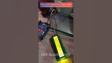 how to make a piezoelectric voltage and step counting programming using Arduino uno