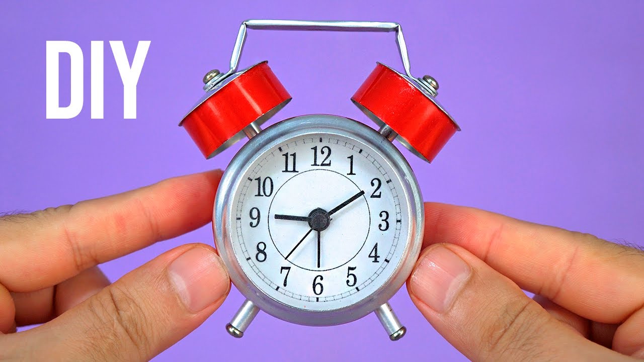 Make an Amazing Mini Alarm Clock recycling Soda Cans YouTube