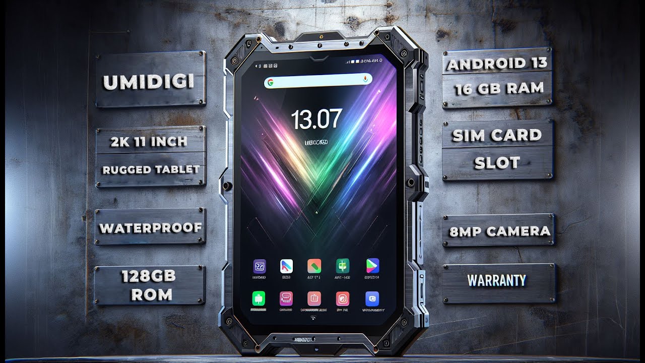 Introducing the UMIDIGI 2K 11inch Rugged Tablet Android 13,8MP Camera