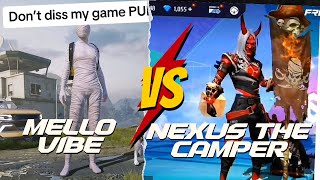 FREE FIRE VS PUBG LYRICS (MELLO VIBE VS NEXUS) PART 3 #freefire #pubgmobile