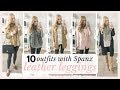 10 Outfits with Spanx Leather Leggings | Legging lookbook Fall outfits 2018 | Amanda John