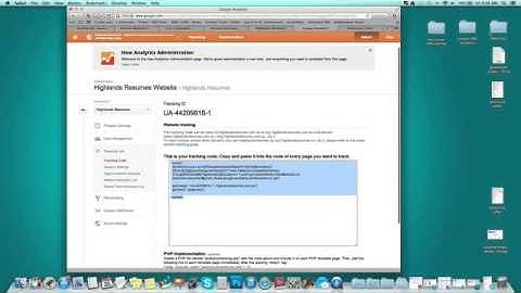 Create google accounts and setup anylitics + webmaster tools