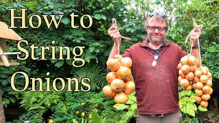 How to String Onions for better Storage.