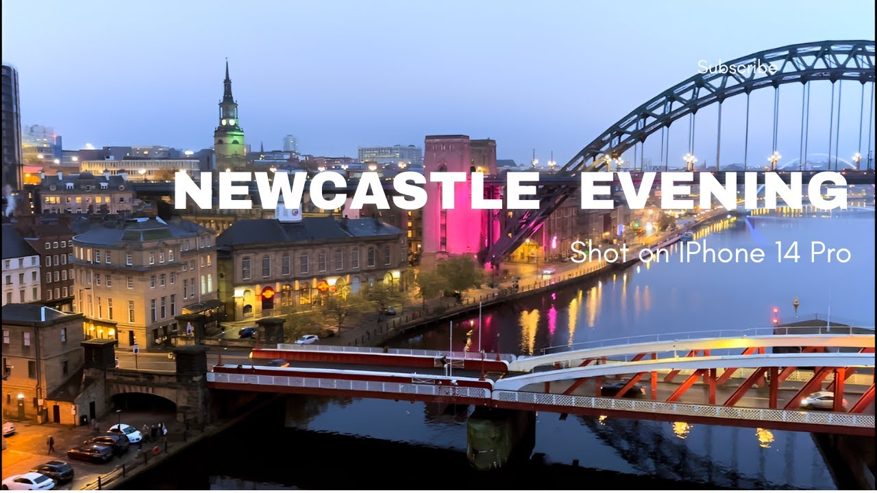 How Beautiful Newcastle City in the Evening!!! UK Travel 4K Shot on