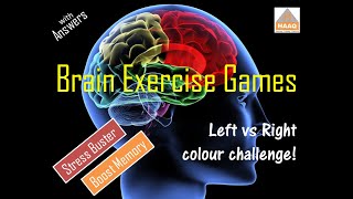 How Brain games improve memory power| Left vs Right color exercise| to relax brain| #Haaqacademy screenshot 2