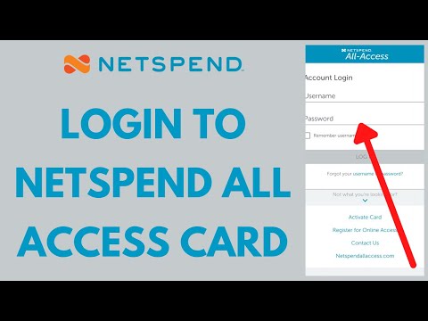 Netspend All Access Login | Login to Netspend All Access Card 2021 | Netspend.com Login