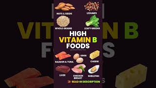 Top Foods Rich in B Vitamins for Energy and Brain Health #vitaminb #brainhealth #brainboost