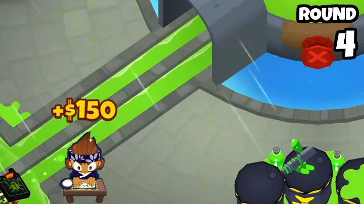 BTD6 Bloonarius - How To Get Ben on Round 4! (Bloonarius on Spillway)