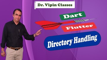 Dart Flutter - Hoe een directory aanmaken en verwijderen - Video 73 | Dr. Vipin Classess #flutter...