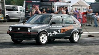 Renner 3 Testläufe VW Golf Mk2 VR6 TURBO 4motion 1100+hp Turboscheune Test & Tune 19.06.2016