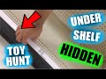 UNDER THE SHELF Toy Hunting HIDDEN spots!!! TARGET, OLLIES, 5 BELOW !