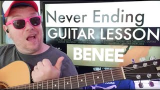 How To Play Never Ending - BENEE  Guitar Tutorial (Beginner Lesson!)