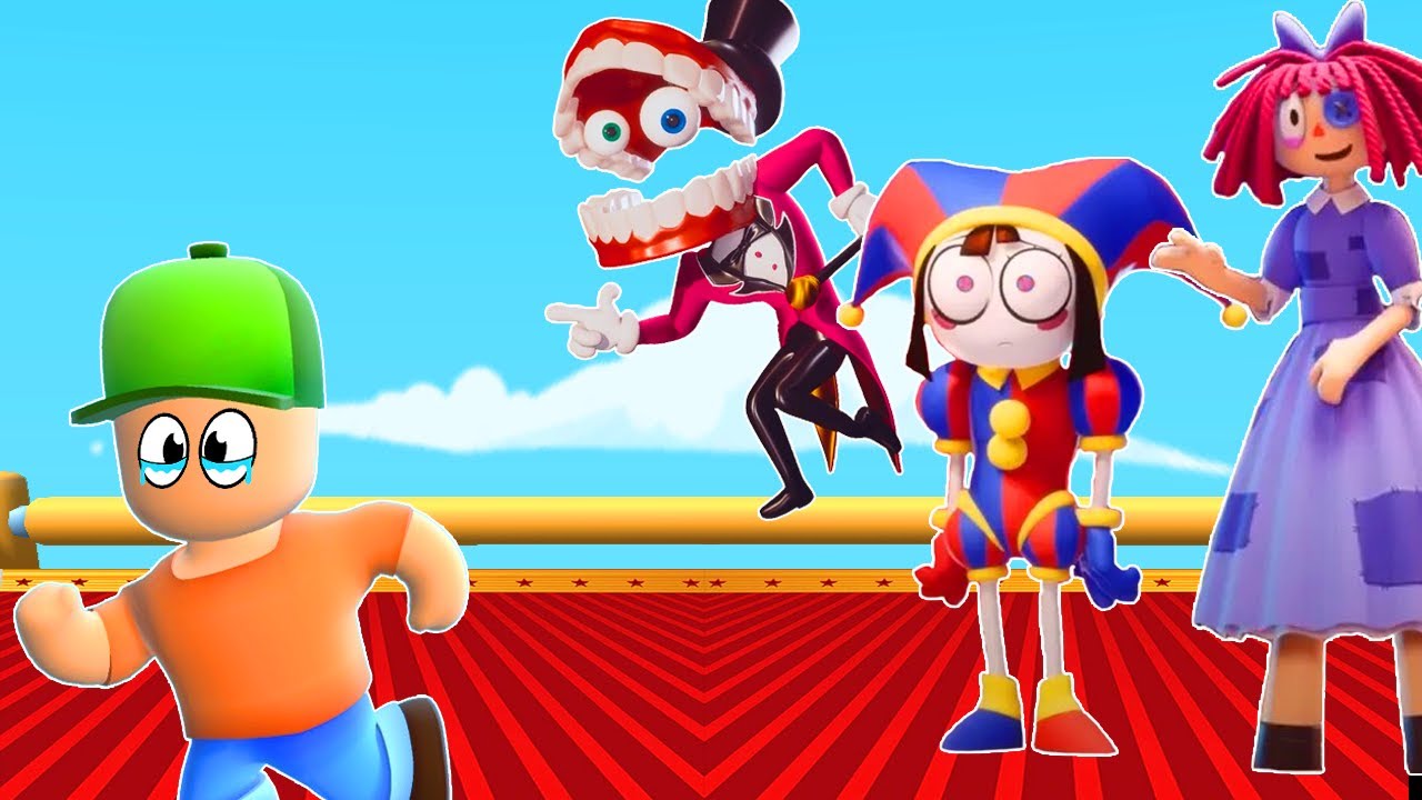 ENTREI NO INCRIVEL CIRCO DIGITAL DO STUMBLE GUYS E FIQUEI PRESO (THE ...