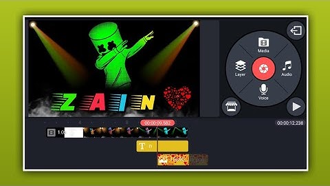 Name video editing tutorial | kinemaster video editing | tiktok name art video | Zain Tech