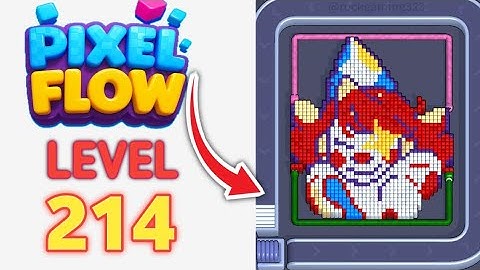 Pixel Flow Level 214 Walkthrough