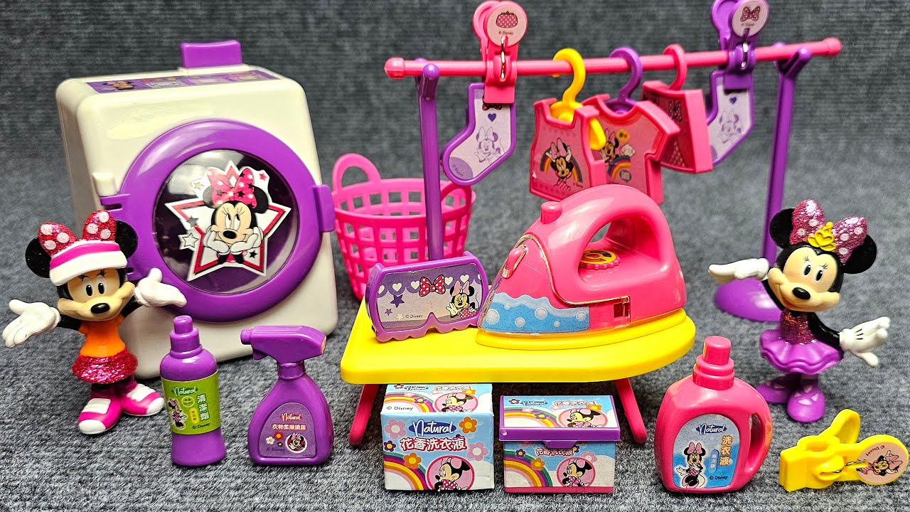 Disney Minnie Mouse Laundry Playset [LU-754] Satisfying with Unboxing Toys Compilation ASMR
