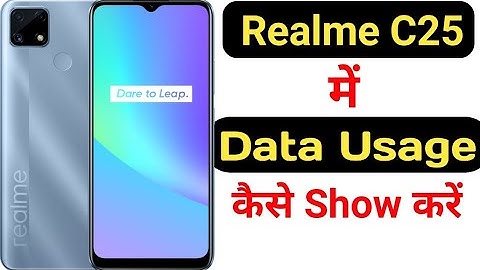 How to show data Usage in Realme C25 || Realme C25 me data usage kaise show kare ||
