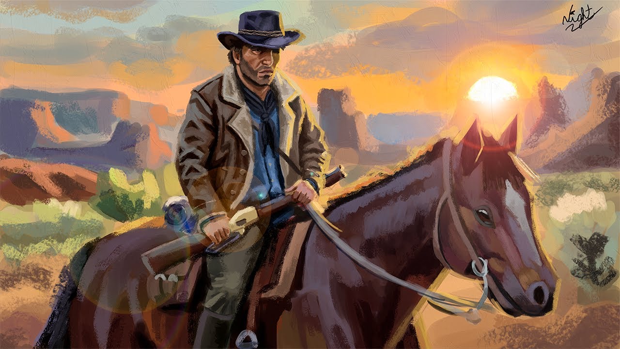 ARTHUR MORGAN timelapse speedpaint