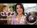 Grain setting  bead setting tips for beginners  setting faceted gemstones