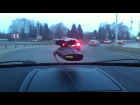 Street Storm STR-9040EX, работа в режиме Город3 и на Автоур