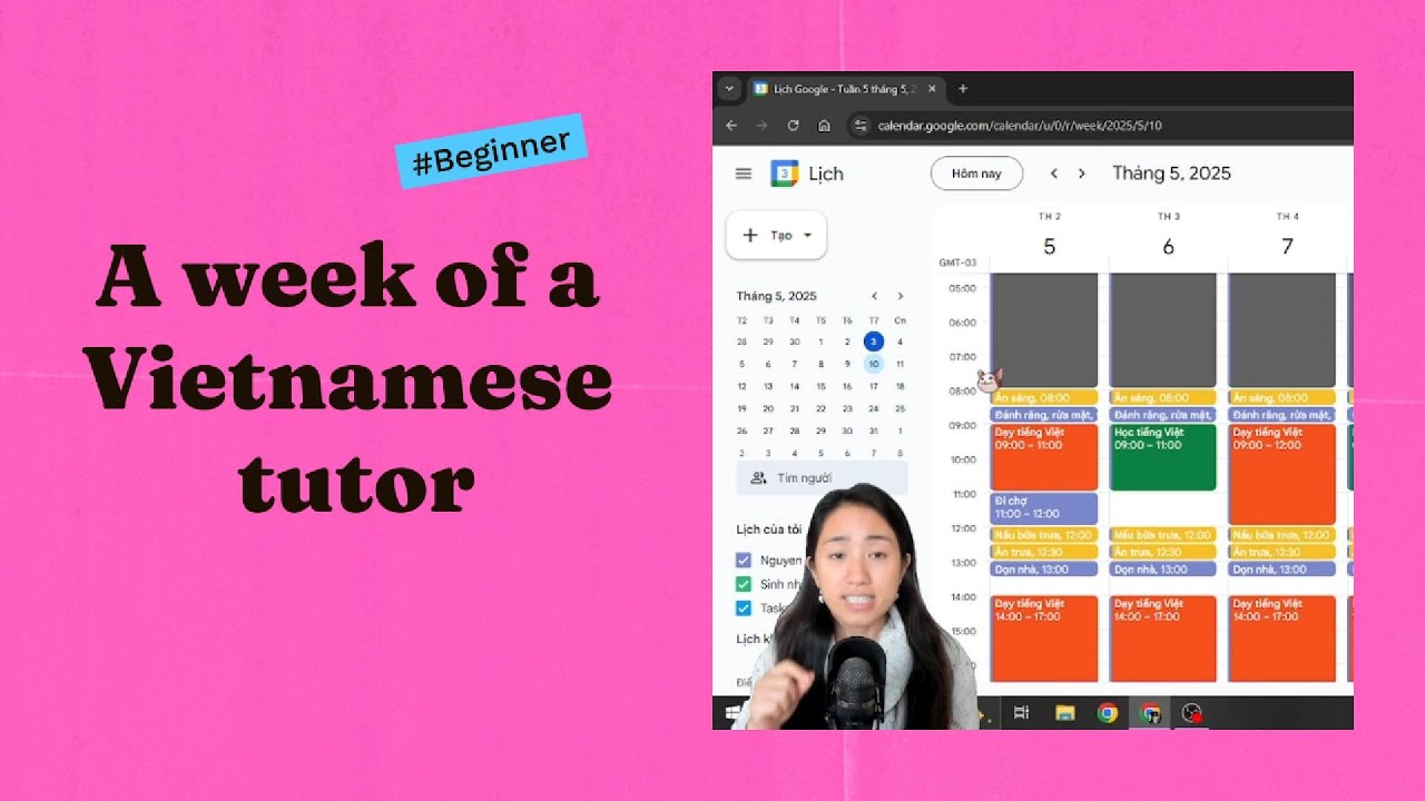 A week of a Vietnamese tutor- Vietnamese Comprehensible Input - Beginner