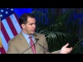 Wisconsin Gov. Scott Walker Focuses on "Next Generation Instead of Next Election"