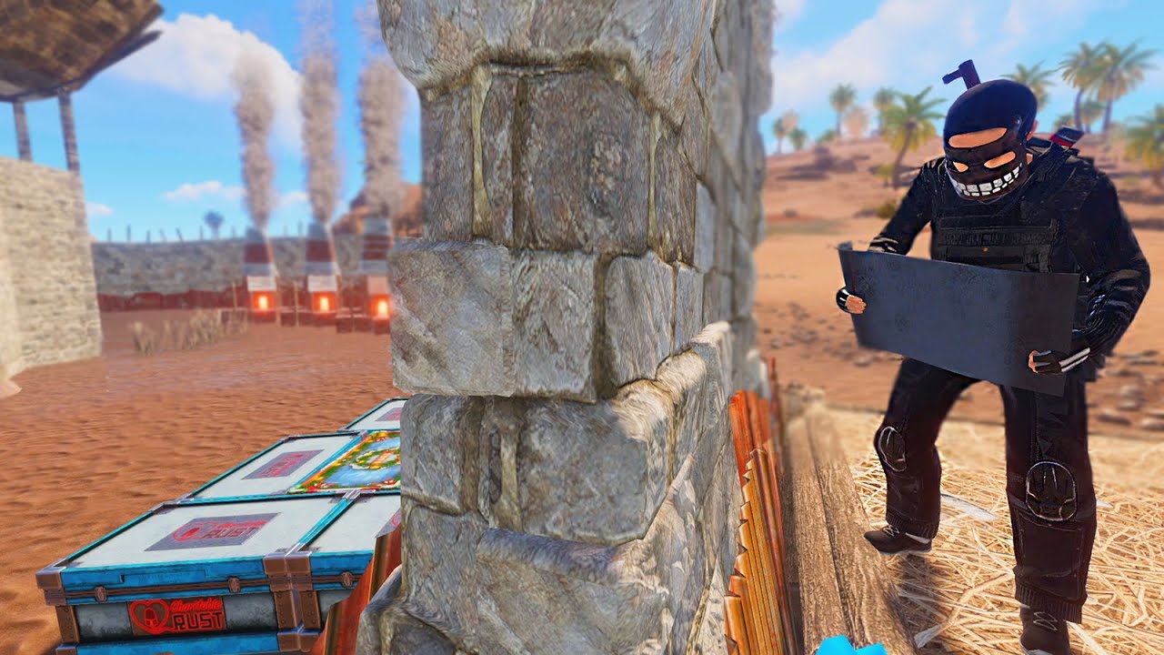 Irisk Rust Face iRisk Takes Over Compound w/ EXPOSED Loot Boxes! (Rust Solo Vanilla ...