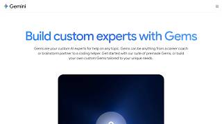 Gemini Gems — build custom AI experts from Gemini · Gemini.google · 2026