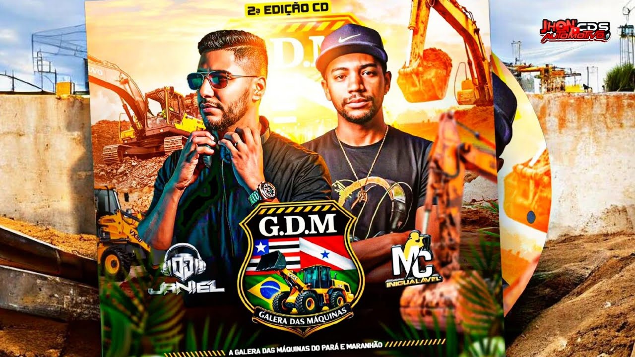 CD GDM  GALERA DAS MÁQUINAS VOL .02 DJ JANIEL E MC INIGUALÁVEL 