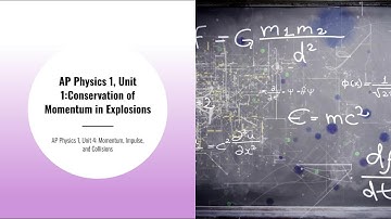 AP Physics 1, Unit 4: Conservation of Momentum in Explosions