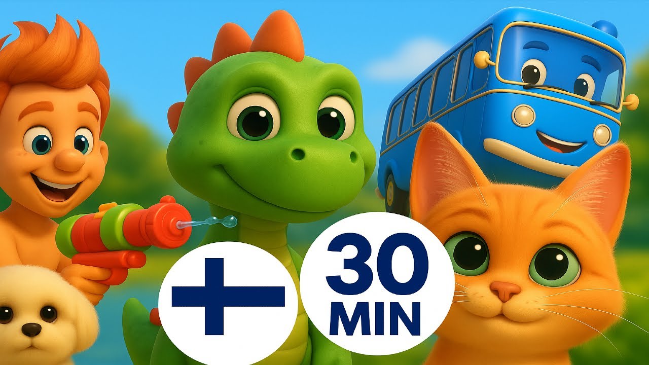 Maauimalassa & Kissa ikkunassa 🏊‍♀️🐱 + MONTA MUUTA  uusia lastenlauluja | Muista tilata kanava