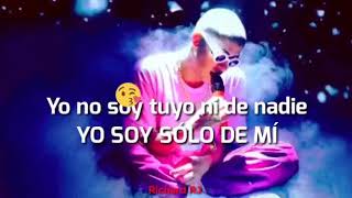 Bad Bunny solo de mi letra