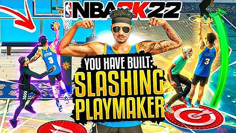 MY REBIRTH OFFENSIVE THREAT IS BACK ON NBA 2K22! BEST SLASHING PLAYMAKER BUILD NBA 2K22