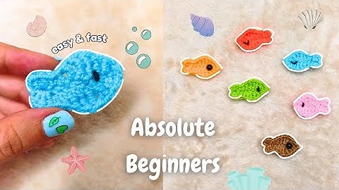 Easiest & Cutest Crochet Fish Tutorial For Absolute Beginners🐠 | Less Than 3 Minutes!