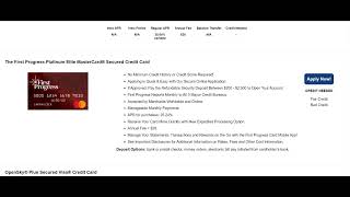 "Boost Your Credit Score Fast with First Progress Platinum Elite Secured Credit Card"