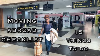 15 things to do before moving abroad |Moving Abroad Checklist | #movingabroad #ukliving #relocation