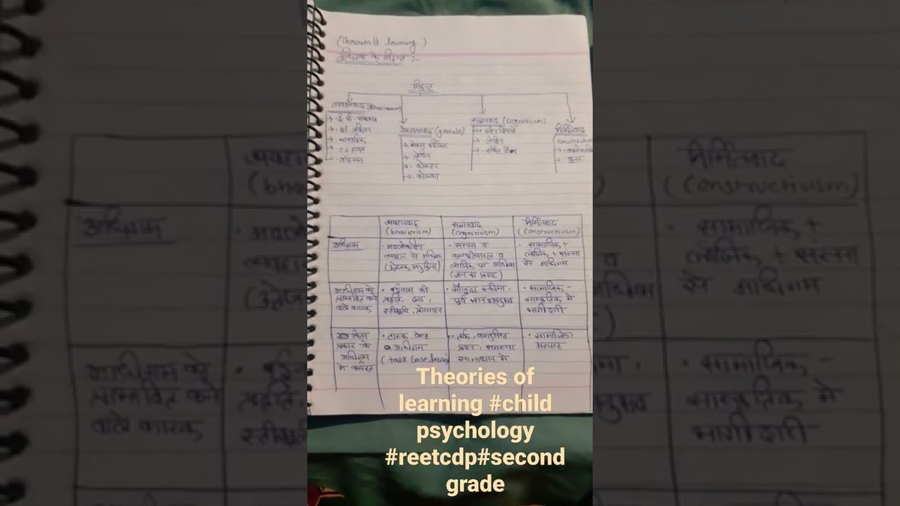 theories of learning CDP 