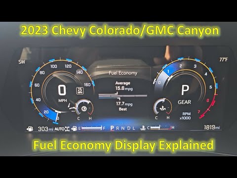 2023 Chevy Colorado "Fuel Economy" Gauge Explained - YouTube