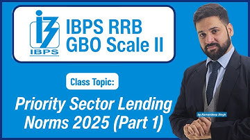 Priority Sector Lending Norms 2025 MCQs with Explanations | RBI Guidelines for IBPS RRB GBO 2025