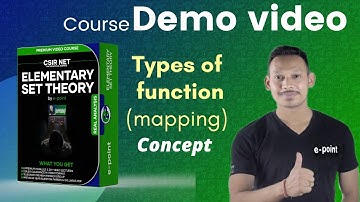 TYPES OF FUNCTION | REAL ANALYSIS | CSIR NET MATHEMATICS | e-point