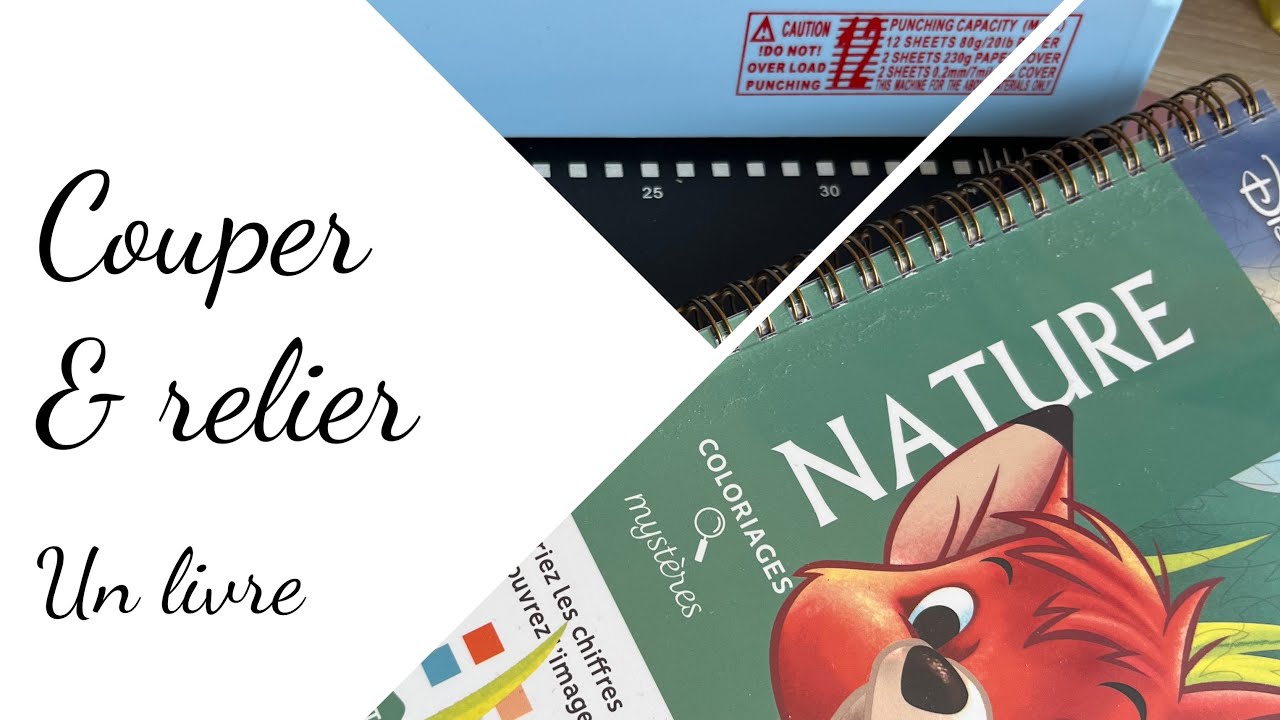Couper et relier un livre