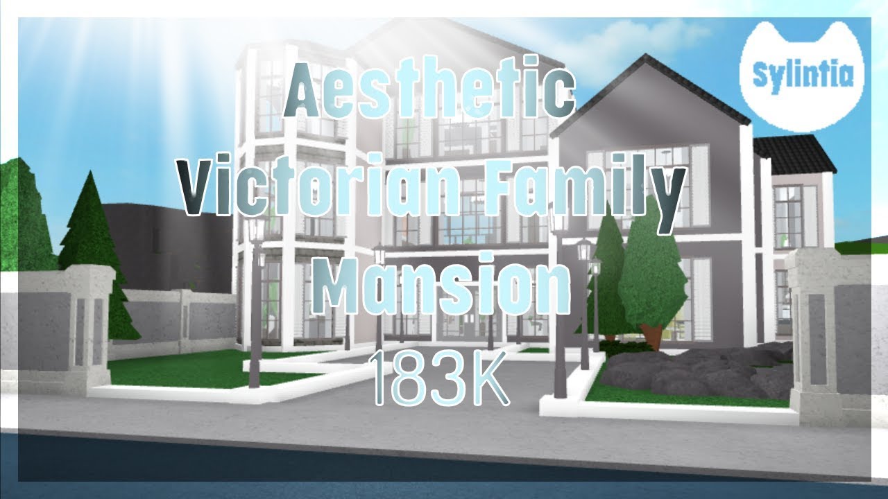 Aesthetic Victorian Family Mansion 183k Bloxburg Speedbuild - aesthetic roblox mansions bloxburg