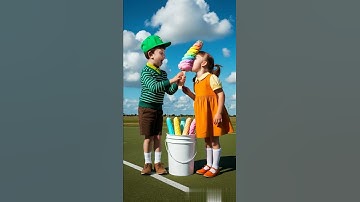 Squid Game AI Edible Ice cream ASMR #squidgame #squidgame2 #ai #asmr