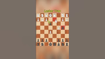 Chess traps Part 1 | Lasker Trap 😯 two brilliant moves?! fast win! #chess #shorts