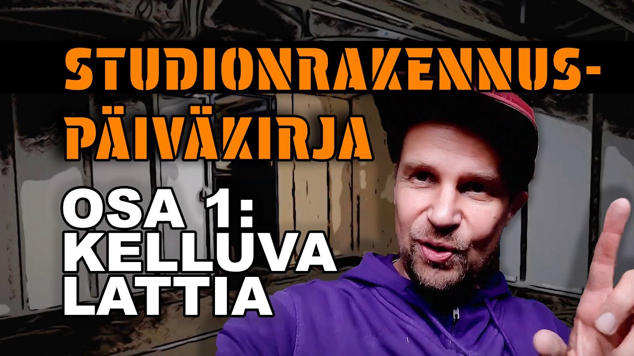 Studionrakennuspäiväkirja DIY – osa 1/5: Lattia